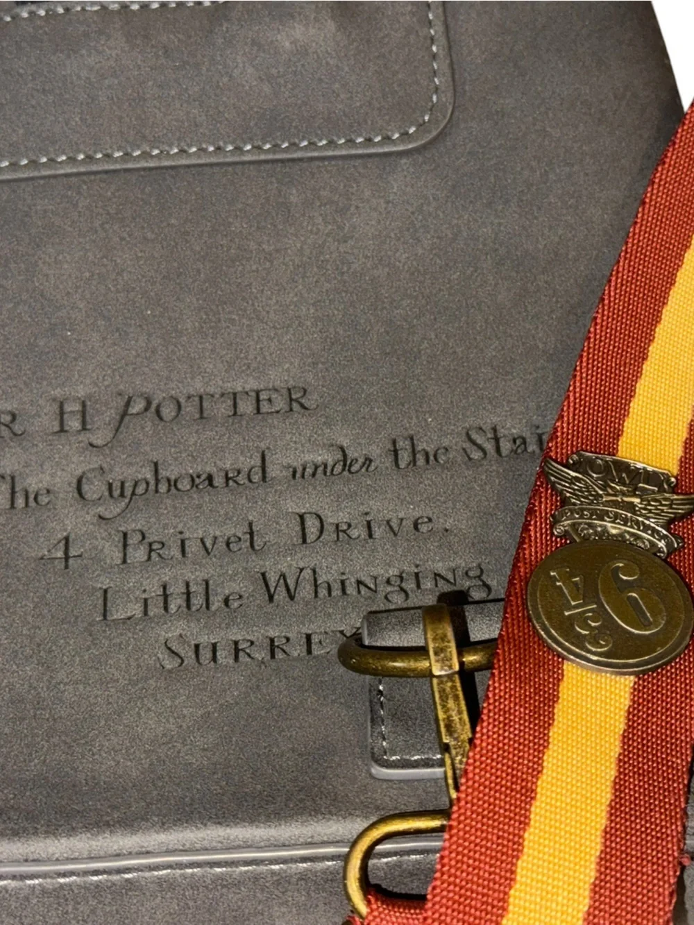 LOUNGEFLY RARE Harry Potter Gryffindor gray convertible mini backpack purse